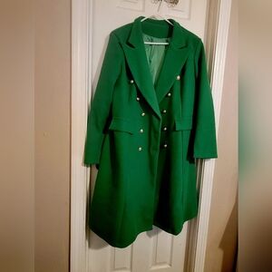 Shein Stylish Green Coat